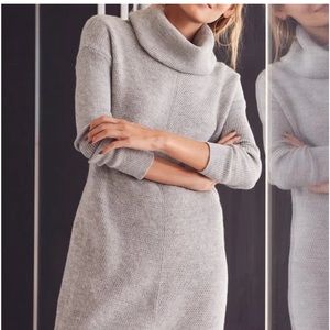 Lulus Tea Reader Sweater Dress XS - New Without Tags - Gray Cowl Neck